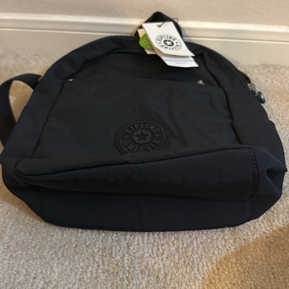 NWT Kipling Ferris black tonal small backpack - Picture 3 of 7